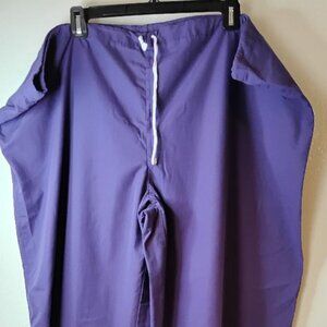 Tafford 2XL Dark Purple Scrub Pants. Excellent Condition. Drawstring. Medical.
